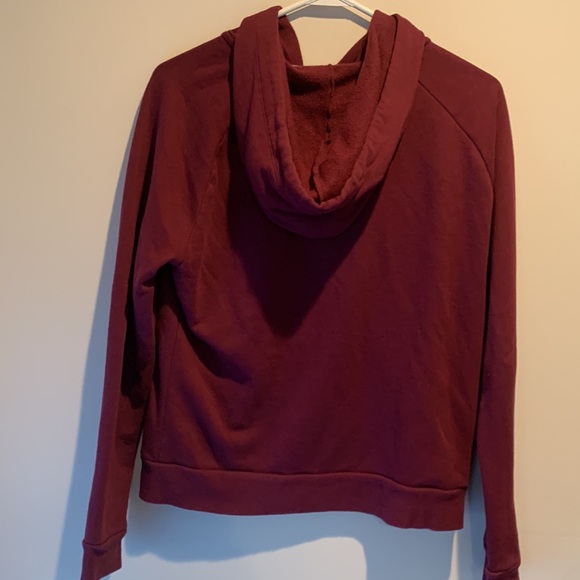 PINK floral zip up hooded sweatshirt - Picture 3 of 6